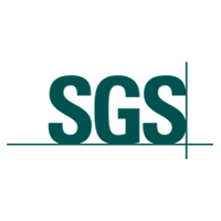 The logo for SGS.