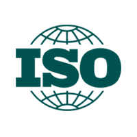 The logo for ISO.