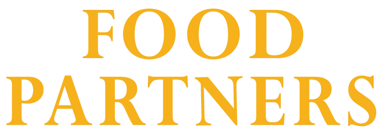 The new Food Partners logo in orange.
